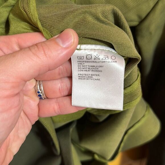 Bobblehaus Tencel Ombré Green Women’s Blazer Jacket Large - Picture 5 of 6